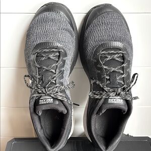 Under Armour Black and White Athletic Shoes with Breathable Mesh